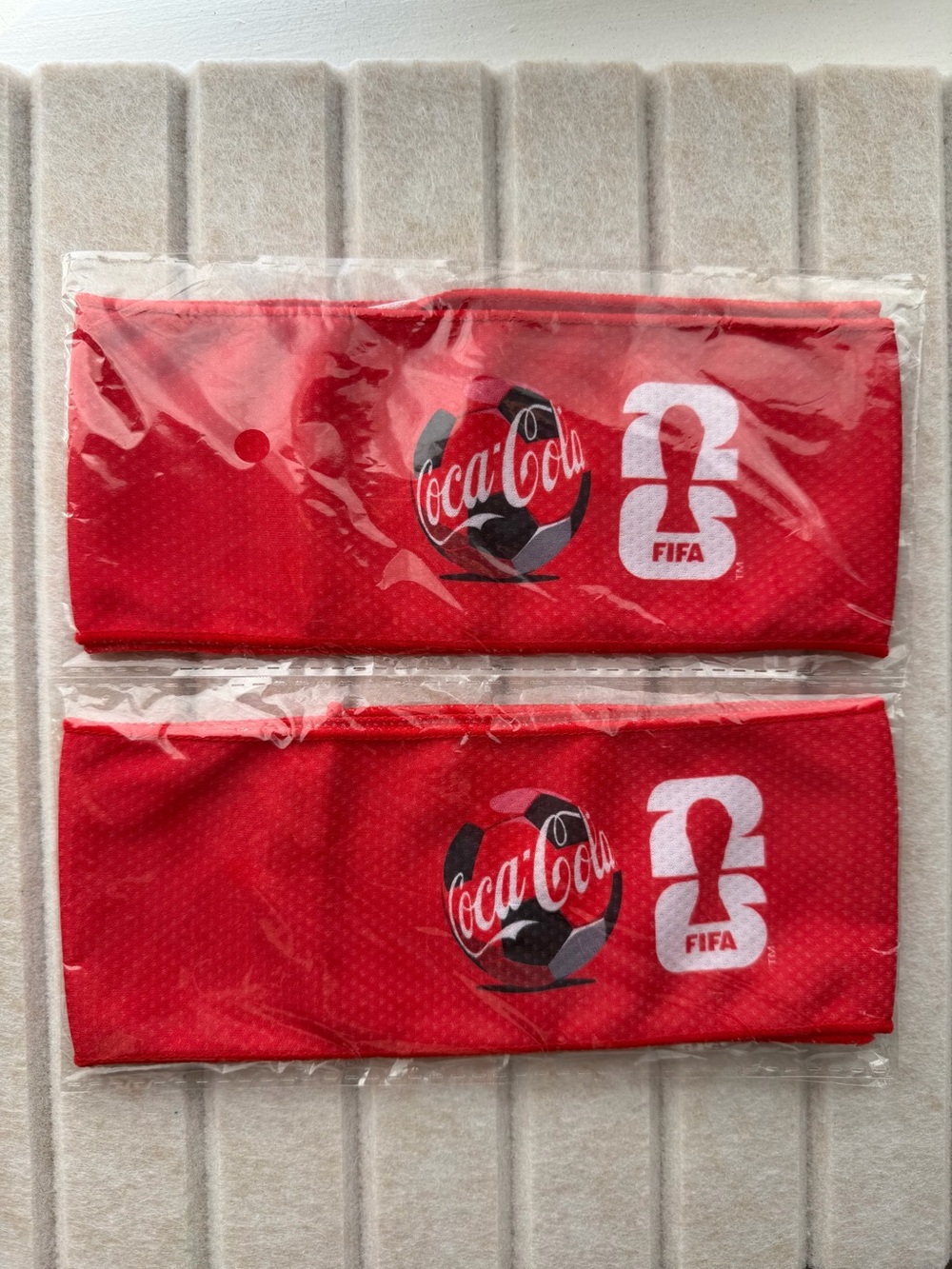 Coca-Cola FIFA World Cup 2026 Headband Set of 2 New Sealed